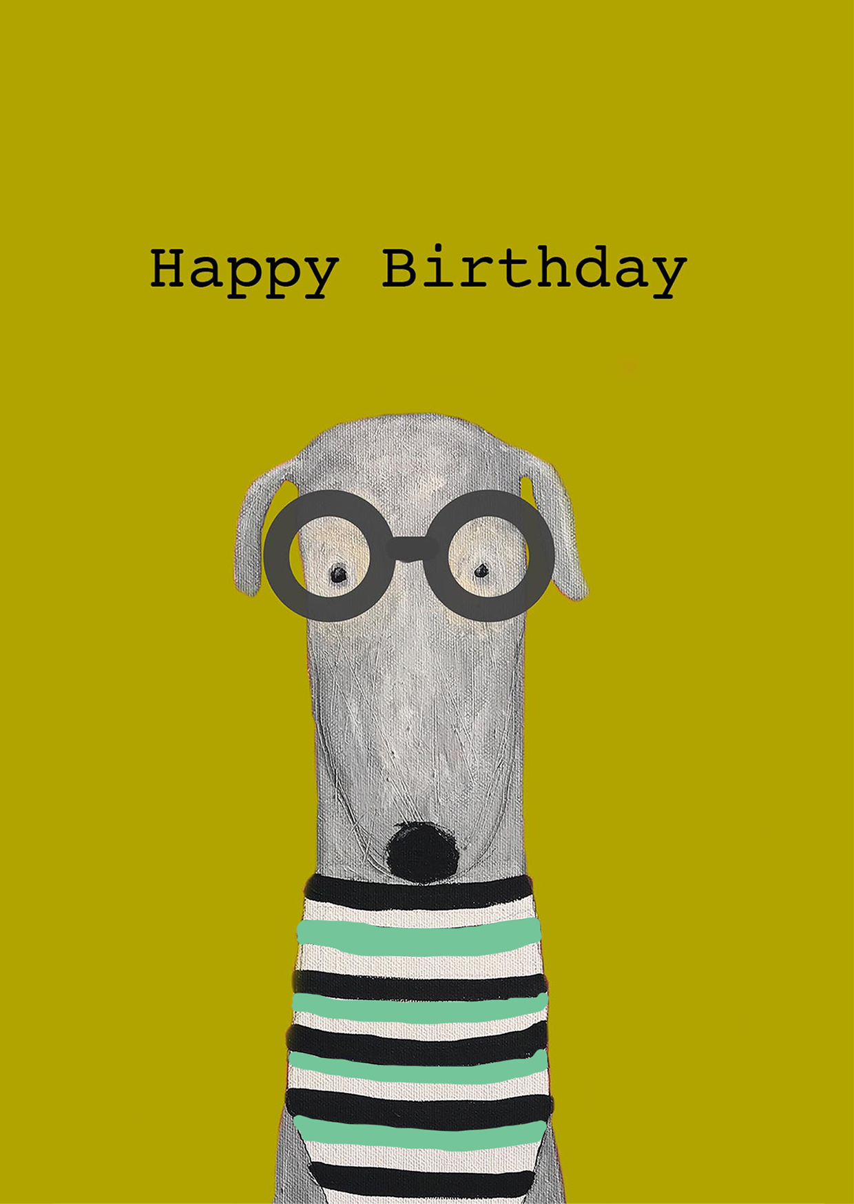 Small Trumpet Birthday Card