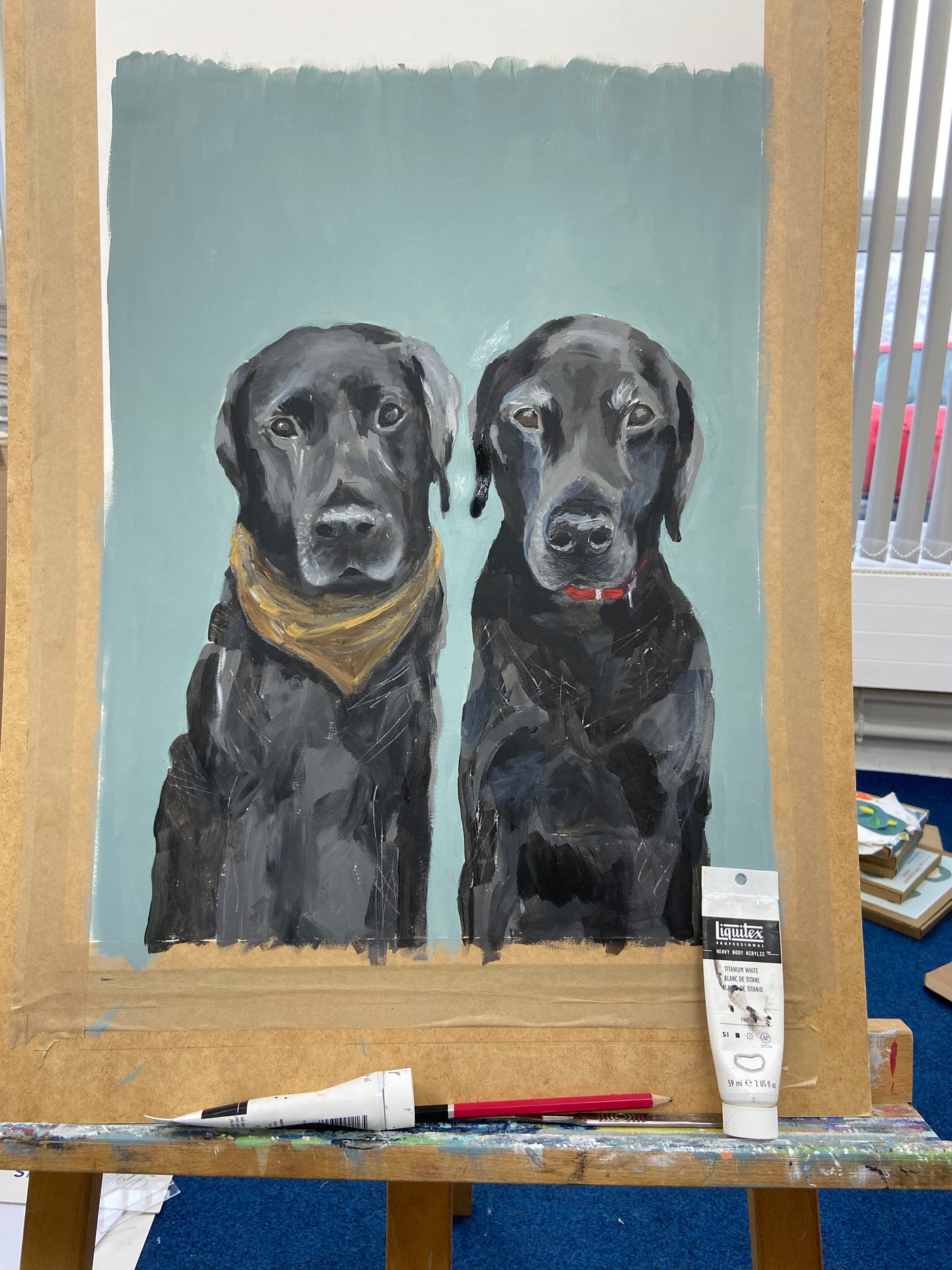 Pet portrait deposit
