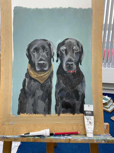 Pet portrait deposit