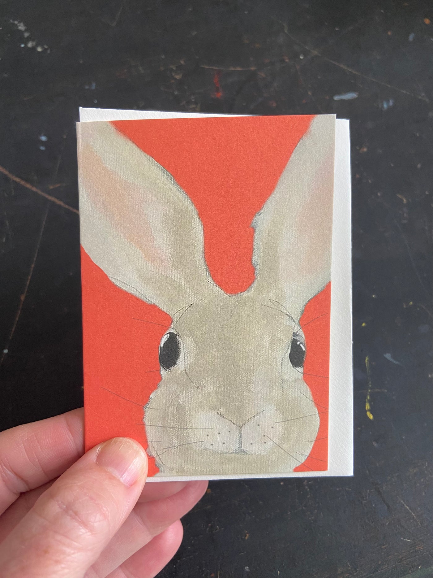 Buttons Bunny Dinky card size A7