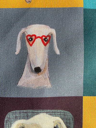 Patchwork Pups Tea towel