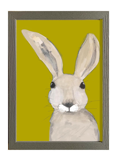Martha Bunny A4 print in A4 frame