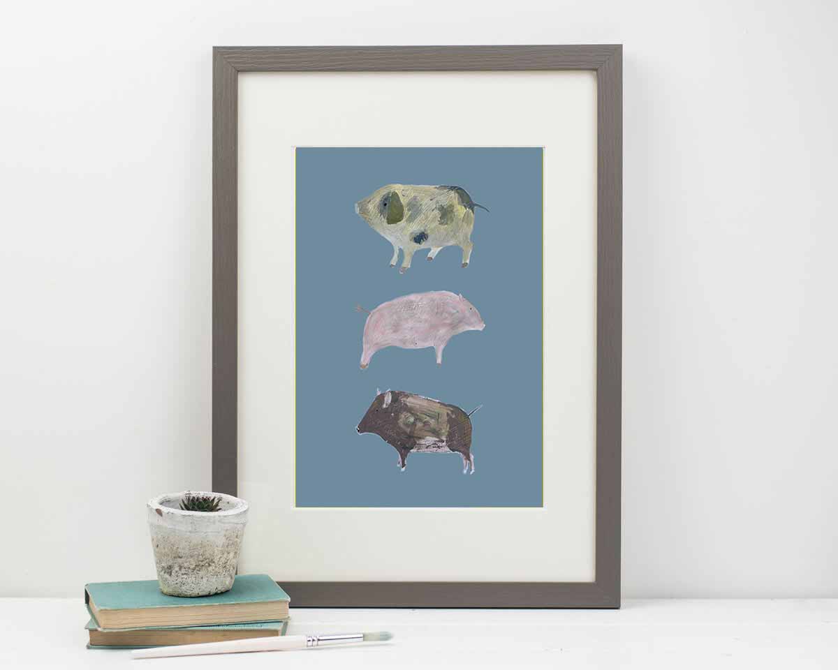 Piglet Parade print