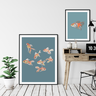 Goldfish Glint  print