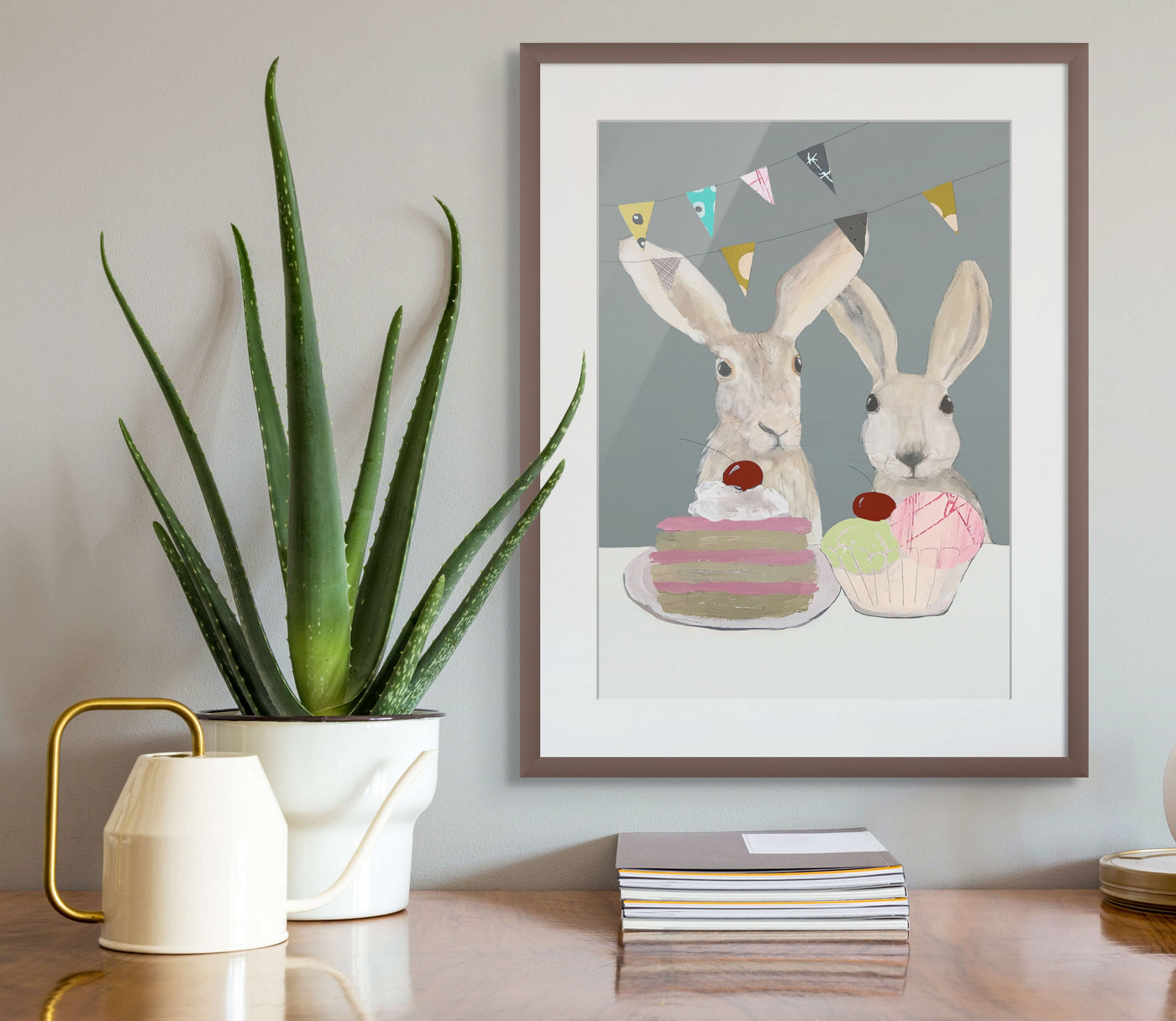 Hares Tea Party Print