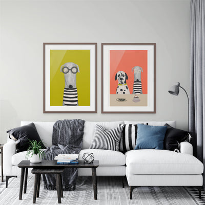Trumpet A3 print in A2 frame