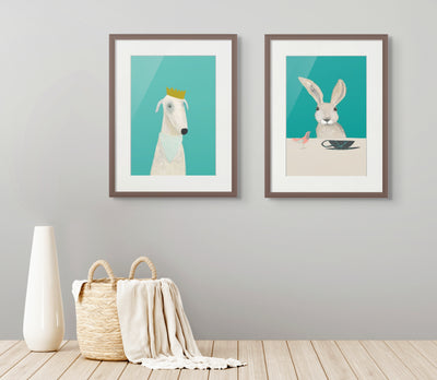 Violet Dog print