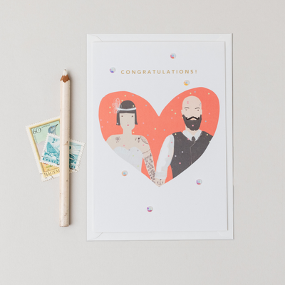 Congratulations Angelica & Hank A5 Large Embellished