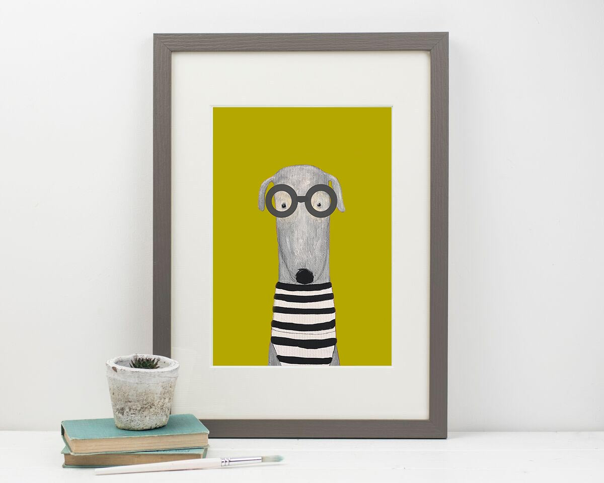 Trumpet A3 print in A2 frame