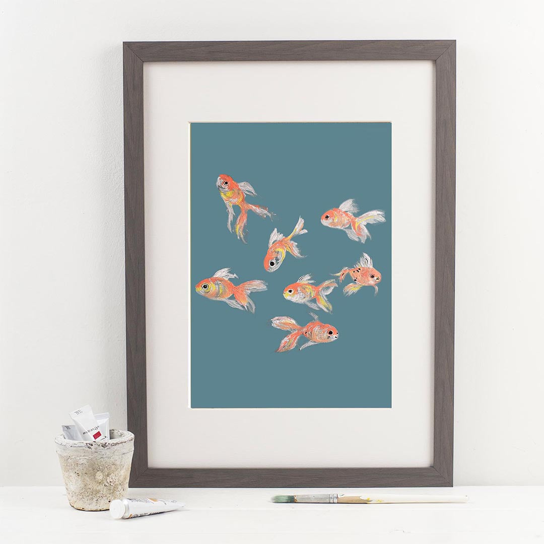 Goldfish Glint  print