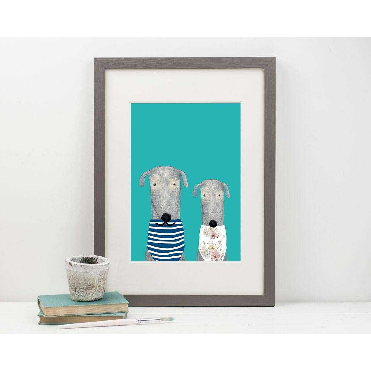 Print Circus A3 frame Alice & Marcel print