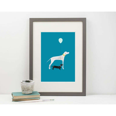 Print Circus A3 frame Boris & Arnold print