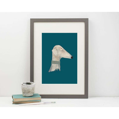 Print Circus A3 frame Thinking Dog print