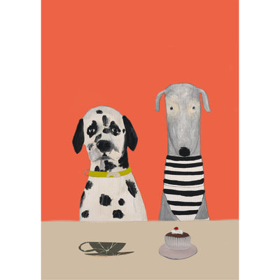 Print Circus A3 unframed Hugo & Trumpet have Tea & Cake print