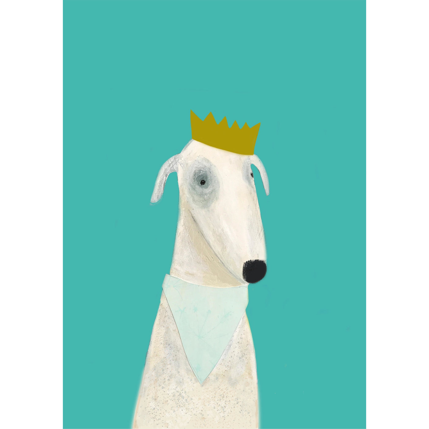 Print Circus A3 unframed Violet Dog print