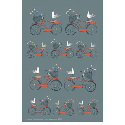 Print Circus Bird on Bike Gift Wrap