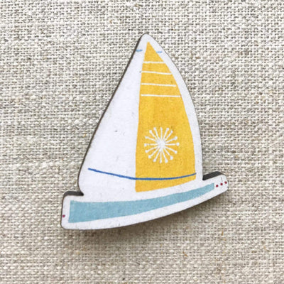Print Circus Brooches BR19r Sail Boat Brooch
