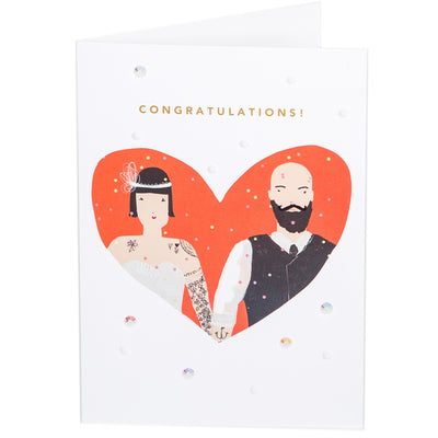 Print Circus Congratulations Angelica & Hank A5 Large Embellished