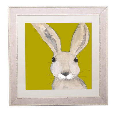 Print Circus Extra Large Framed Print Extra large distressed frame Martha Bunny Extra Large Framed Print