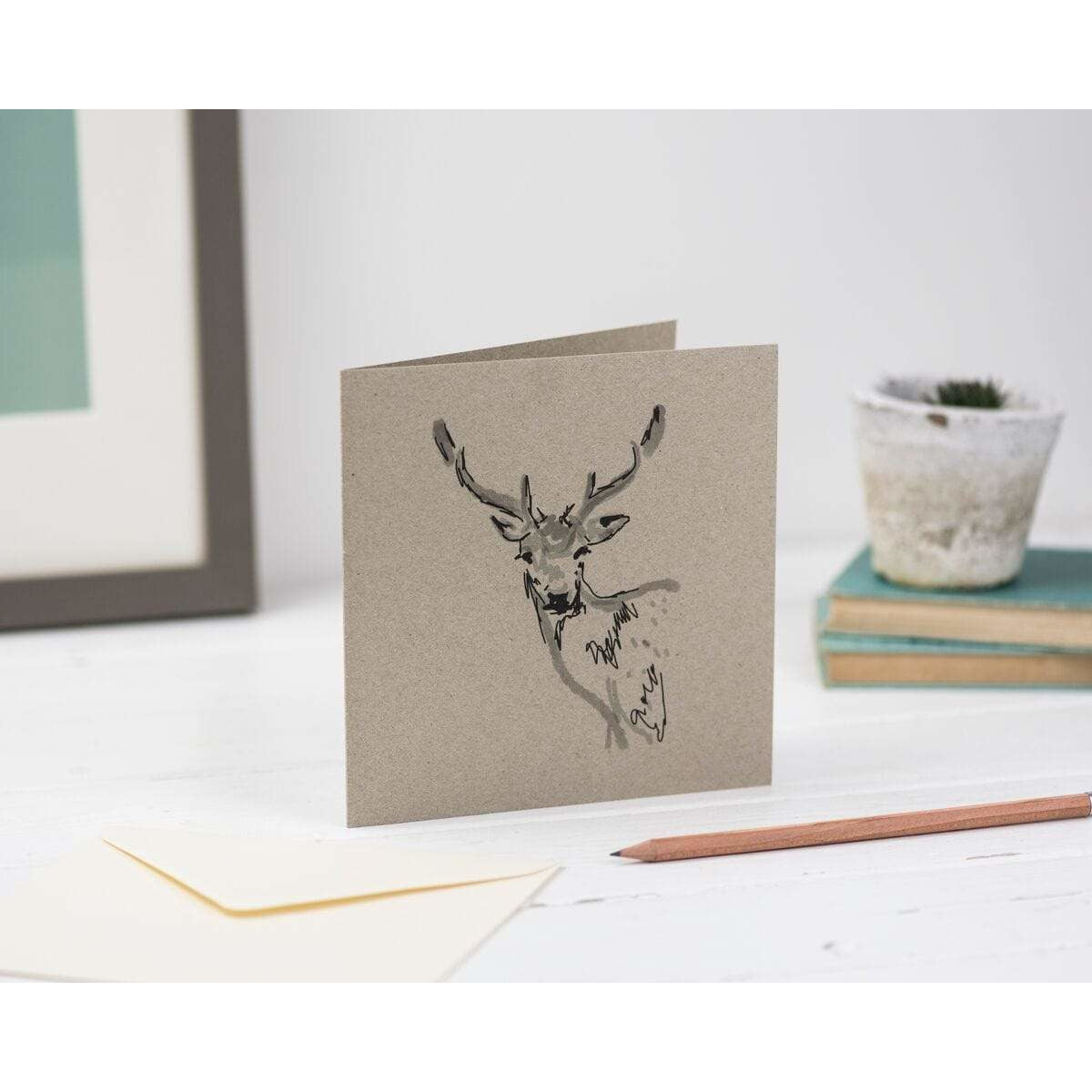 Print Circus Greetings Card BC01 Stag Greetings Card