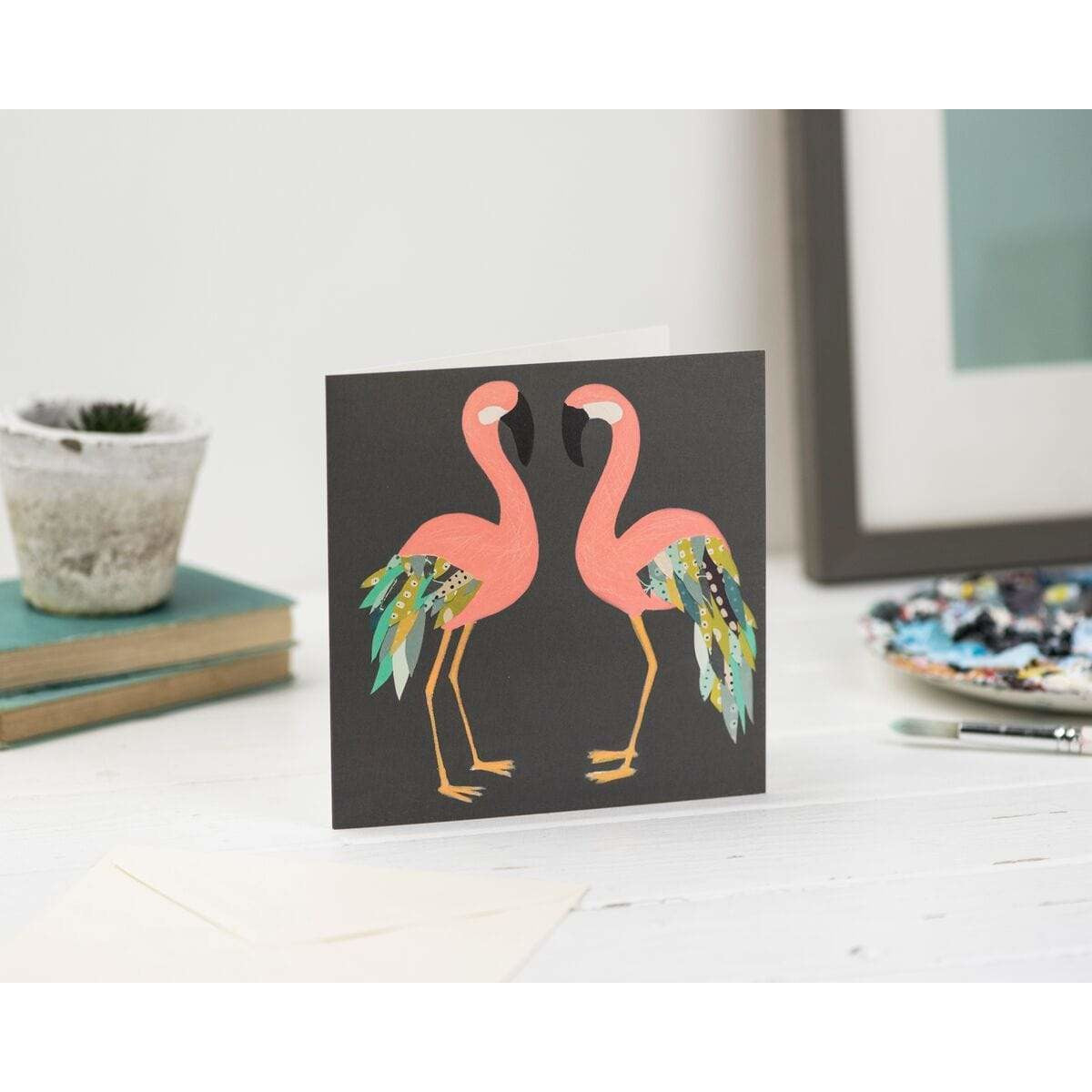 Print Circus Greetings Card Flamingos Greetings Card