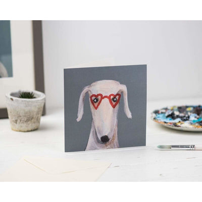 Print Circus Greetings Card Heart Shaped Glasses luxury greetings card