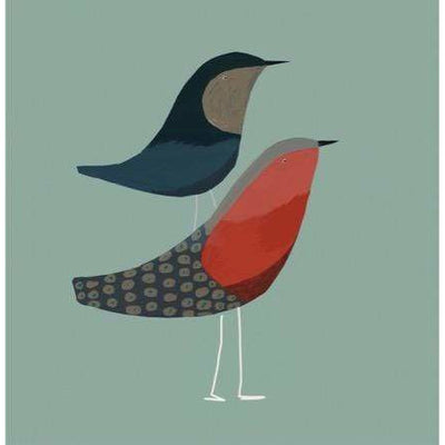 Print Circus Greetings Card Love Birds Greetings Card