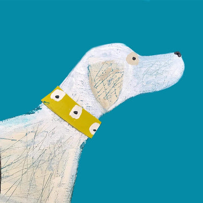 Print Circus Greetings Card SH05 Mustard Collar Greetings Card