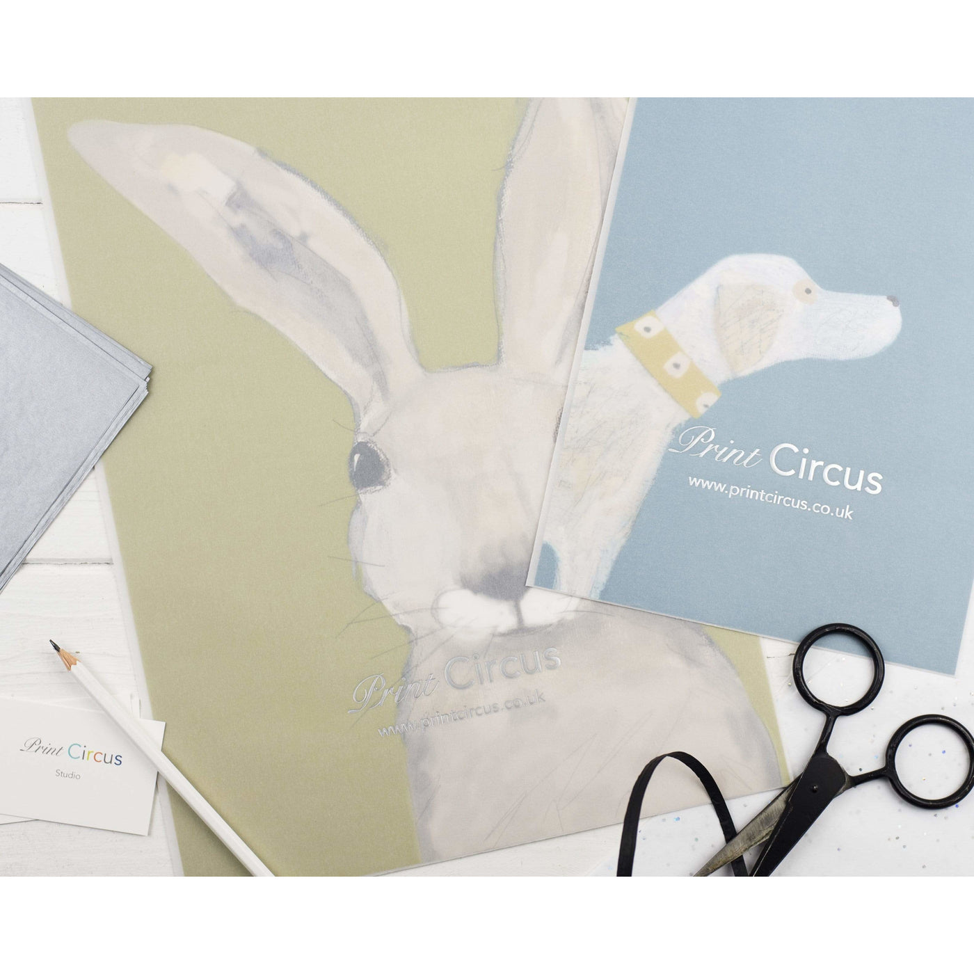 Print Circus Hare with Teal print