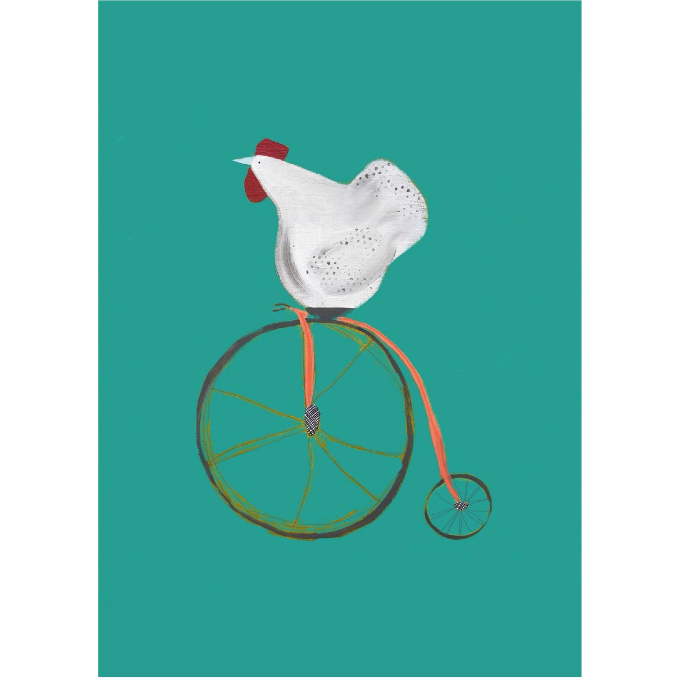 Print Circus Prints A3 unframed Circus Hen print