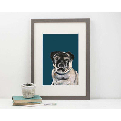 Print Circus Unframed Print A3 frame Teddy Pug print