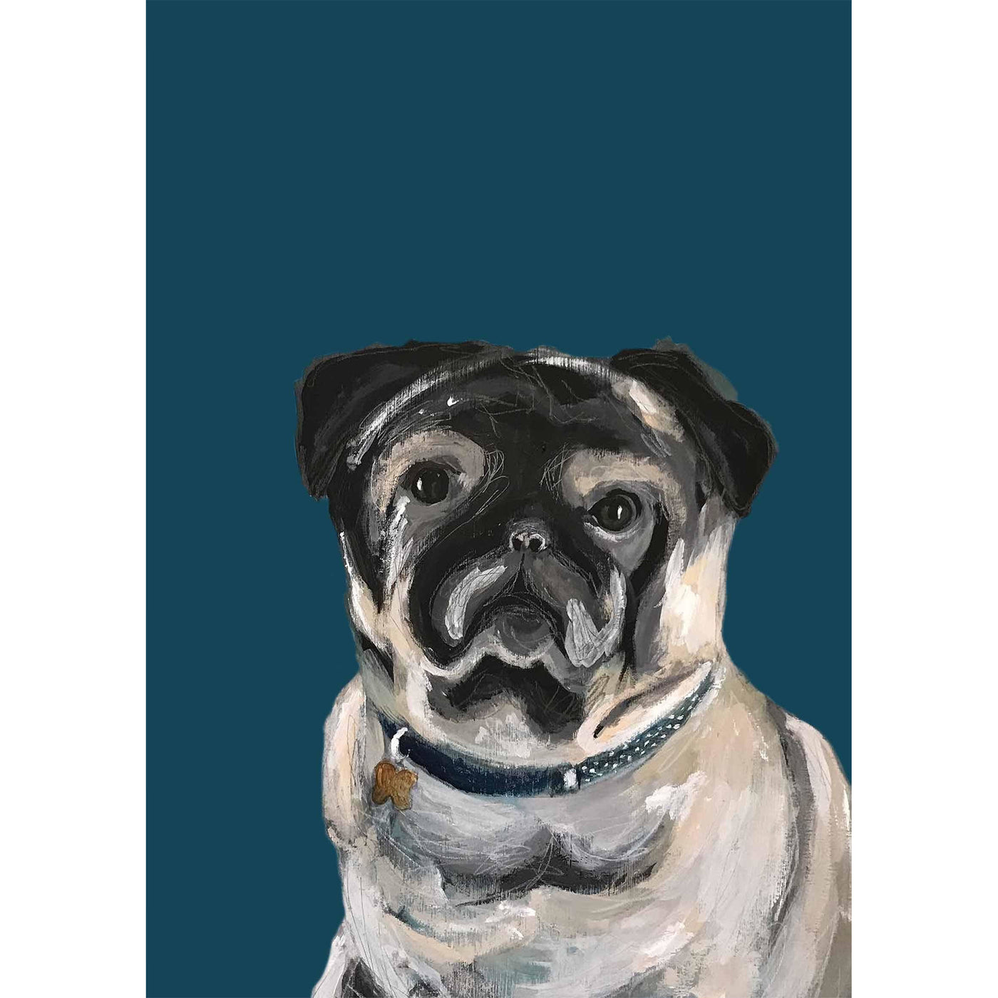 Print Circus Unframed Print A4 unframed Teddy Pug print