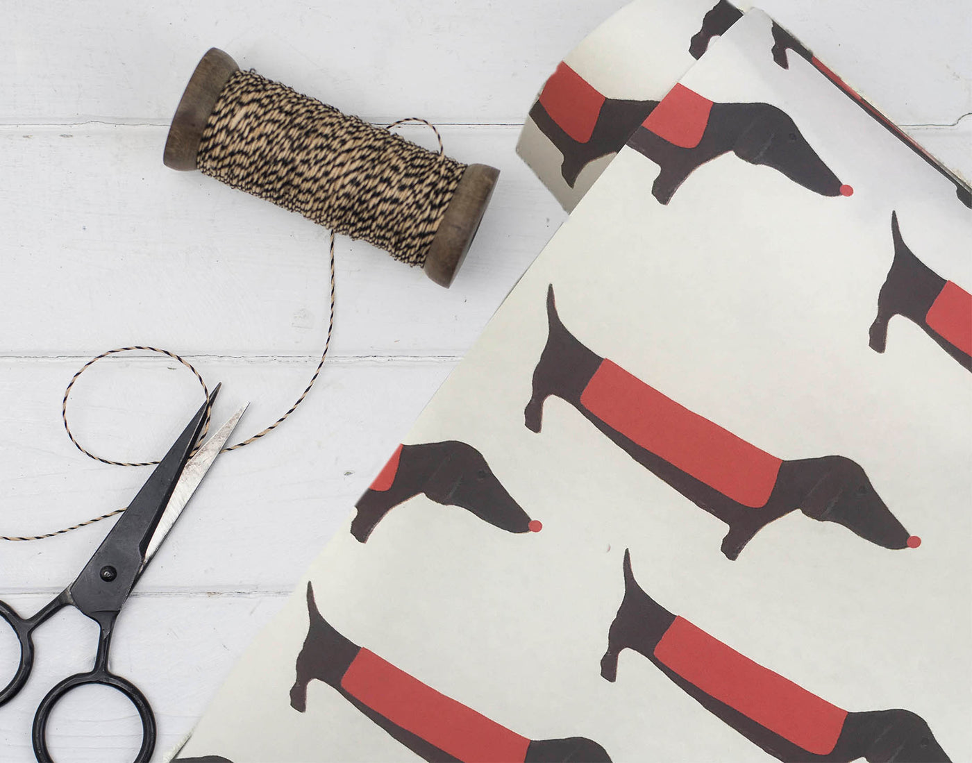 Christmas Sausage Dachshund Gift Wrap